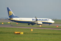 EI-DYB @ EGCC - Ryanair EI-DYB Boeing 737-8AS Taxiing at Manchester Airport. - by David Burrell