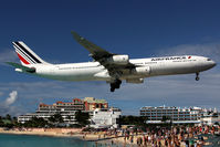 F-GNII @ SXM - At famous Maho Beach - by Wolfgang Zilske