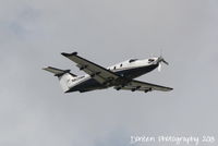 N825MK @ KSRQ - Pilatus PC-12 (N825MK) departs Sarasota-Bradeton International Airport enroute to Dekalb-Peachtree Airport - by Donten Photography