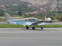 N9260T @ SZP - 1985 Piper PA-28-161 WARRIOR II, Lycoming O-320-D3G 160 Hp, 1985 original price $46,240, landing roll Rwy 22 - by Doug Robertson