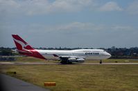 VH-OJS @ YSSY - Qantas  International Boeing 747-400 at Sydney Kingsford Smith International airport. - by miro susta