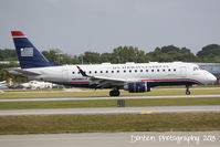 N808MD @ KSRQ - US Air Flight 3346 operated by Republic (N808MD) arrives at Sarasota-Bradenton International Airport following a flight from Washington National - by Donten Photography
