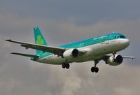 EI-EDS @ EGKK - On approach to 08R - by John Coates