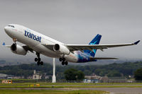 C-GITS @ EGPF - Air Transat Departing a dull Glasgow International Airport on August 28th 2013 - by rab5869