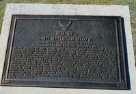 52-1482 @ KSKF - Marker telling the story of an RB-57 enlisted man, LMTC, TX - by Ronald Barker