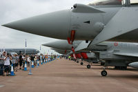 MM7299 @ EGVA - Line up of Eurofighter noses. At the Royal International Air Tattoo 2013. - by Howard J Curtis