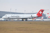 HB-JVF @ LOWW - Helvetic Airways Fokker 100 - by Thomas Ranner