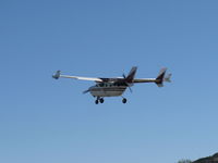 N72342 @ SZP - 1973 Cessna 337G SUPER SKYMASTER, two Continental IO-360 220 Hp each, takeoff climb Rwy 04 - by Doug Robertson