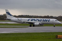 OH-LKR @ EGCC - Finnair, rolling out after landing. - by Howard J Curtis