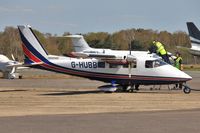 G-HUBB @ EGHH - Being fuelled at BHL - by John Coates