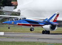 E163 @ LFBO - Landing rwy 14R for Muret Airshow 2013 - by Shunn311