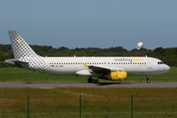 EC-LRA @ LFRB - Airbus A320-232, taxiing to boarding area, Brest-Bretagne Airport (LFRB-BES) - by Yves-Q