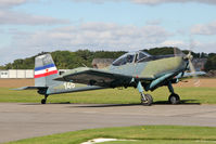 G-BSXD @ EGBR - Soko P-2 Kraguj at The Real Aeroplane Company's Helicopter Fly-In, Breighton Airfield, September 2013. - by Malcolm Clarke