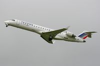 F-GRZD @ LFRB - Canadair Regional Jet CRJ-701, Take off Rwy 25L, Brest-Bretagne Airport (LFRB-BES) - by Yves-Q