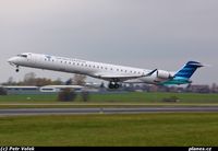 PK-GRC @ PRG - 01.11.2012 Delivery flight of second CRJ-1000 for Garuda Indonesia at Ruzyne Airport Prague. - by Peter Volek
