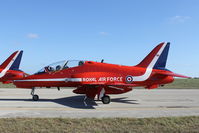 XX323 @ LMML - Hawk XX323 Red Arrows RAF 28Sep13. - by Raymond Zammit