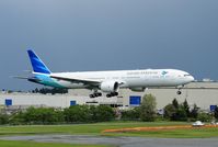 PK-GIA - First Boeing 777-300 ER Garuda Indonesia back to Paine Field after being painted in Portland Oregon [13 May 2013] - by moonm