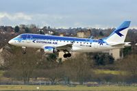 ES-AEA @ EGBB - Estonian Air's Emb170 arriving at Birmingham (UK) from Belfast. The aircraft will be based at Birmingham for a short while undertaking ad hoc charters - by Terry Fletcher