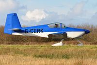 G-CERK @ EGFH - Resident RV-9A at holding point prior to departure. - by Roger Winser