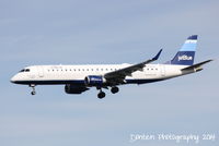 N296JB @ KSRQ - JetBlue 741 (N296JB) Blue's Your Daddy? arrives at Sarasota-Bradenton Interantional Airport - by Donten Photography