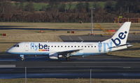 G-FBJK @ EGPH - Just a month old, Flybe Embraer ERJ-175STD (c/n 17000359) G-FBJK taxies out at Edinburgh on Monday, 20th January 2014. - by Dane G A Murdoch