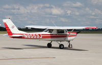 N8553J @ CBF - N8553J Cessna 150 at Council Bluffs, Iowa - by Pete Hughes