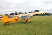 G-DADG @ X1WP - Piper PA-18-150 Super Cub  at The De Havilland Moth Club's 28th International Moth Rally at Woburn Abbey. August 2013. - by Malcolm Clarke