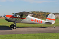 G-BTEW @ EGBR - Cessna 120 at The Real Aeroplane Club's Pre-Hibernation Fly-In, Breighton Airfield, October 2013. - by Malcolm Clarke