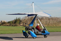 G-CCMS @ EGBR - Mainair Pegasus Quik at The Real Aeroplane Club's Pre-Hibernation Fly-In, Breighton Airfield, October 2013. - by Malcolm Clarke