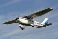 G-AYRT @ EGBR - Reims F172K Skyhawk at The Real Aeroplane Club's Pre-Hibernation Fly-In, Breighton Airfield, October 2013. - by Malcolm Clarke