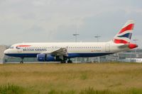 G-EUUP @ LFPG - Airbus A320-232, Landing Rwy 26L, Roissy Charles De Gaulle Airport (LFPG-CDG) - by Yves-Q