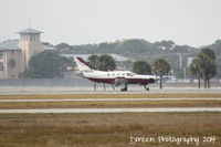 N790CA @ KSRQ - Socata TBM-700 (N790CA) arrives at Sarasota-Bradenton International Airport following a flight from Fort Lauderdale Executive Airport - by Donten Photography