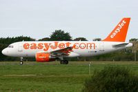 G-EZFG @ LFRB - Airbus A319-111, Take off run Rwy 25L, Brest-Bretagne Airport (LFRB-BES) - by Yves-Q