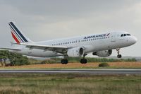 F-HBNC @ LFRB - Airbus A320-214, Landing Rwy 25L, Brest-Bretagne Airport (LFRB-BES) - by Yves-Q