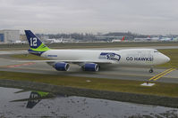 N770BA @ KPAE - To celebrate the team sucess, this company owned 747-8F has been painted in the colors of the Seattle Seahawks. - by Joe G. Walker