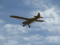 N23266 @ SZP - 1939 Piper J3C-65 CUB, Continental A&C65 65 Hp, takeoff climb Rwy 04 - by Doug Robertson