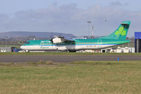 EI-FAS @ EGFF - ATR 72-600, Arann 95CW, departing runway 30 at EGFF, en-route to Dublin. - by Derek Flewin