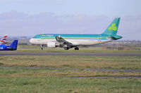 EI-DEK @ EGFF - Airbus A320-214, Arann 97CW, taking off from runway 30 at EGFF, en-route to dublin. - by Derek Flewin