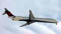 N919DL @ KBDL - Delta 1690, a McDonnell Douglas MD-88, on final for runway 24 from Atlanta, Georgia (KATL). - by Mark K.