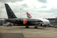 G-ZAPX @ EGLL - Titan Airways Boeing 757 at the gate at London Heathrow airport. - by Henk van Capelle