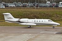 N131AJ @ EGGW - 1981 Gates Learjet Corp. 35A, c/n: 381 - taxies for departure from Luton to Keflavik on a Medivac flight - by Terry Fletcher