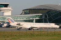 F-GRZB @ LFRB - Canadair Regional Jet CRJ-702, Boarding area, Brest-Bretagne Airport (LFRB-BES) - by Yves-Q