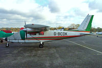 G-BCDK @ EGTR - Partenavia P.68B Victor [32] (Flyteam Aviation) Elstree~G 10/11/2004 - by Ray Barber