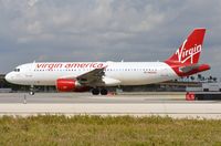 N622VA @ KFLL - Virgin America A320 taxying to the runway. - by FerryPNL