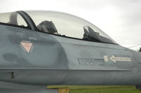 15113 @ EBFN - Close-up of a Portuguese Air Force F-16A at Koksijde Air Base, Belgium - by Henk van Capelle