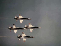 UNKNOWN @ KHMN - T-Birds flying T-38As inn formation at Holloman - by Ronald Barker