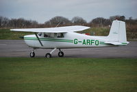 G-ARFO @ EGTU - Smart Cessna 150A at Dunkeswell. Ex N7074X - by moxy