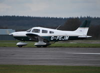 G-PEJM @ EGTU - Piper Cherokee Archer III at Dunkeswell. Ex N41860 - by moxy