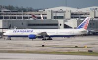 EI-UNL @ MIA - Transaero 777-300 - by Florida Metal