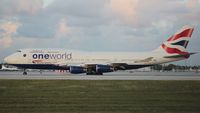 G-CIVK @ MIA - British One World 747-400 - by Florida Metal